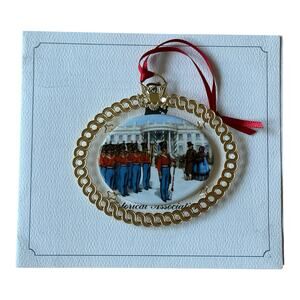 RARE VTG 1994 White House Christmas Ornament without Box Beautiful 24kt Gold P